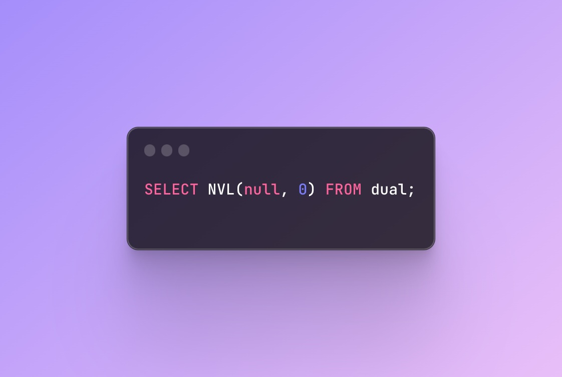 NVL function in SQL